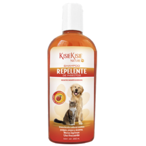 Shampoo Kisie Kisie Repelente Antipulgas Natural Durazno 250 ml